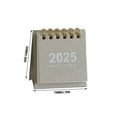 thumbnail image 2 of 2025 Mini Desk Calendar - Compact Table Decoration with Clear Dates for Home & Office Organization, 2 of 6