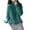 Blue, variant on Joernso Women Sweater High Collar Long Sleeve Solid Color Knitting Tops Loose Fit Thickened Pullover Sweater Knitwear