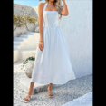 thumbnail image 4 of Vestido de Verano Sin Mangas con Cuello Halter para Mujer, Informal, Fluido, Ideal para Invitadas de Boda, Cócteles y Vacaciones en la Playa, 2025 S, 4 of 10