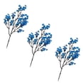 thumbnail image 2 of Flores artificiales de ciruelo y flores de seda Baby's Breath, ramo floral artificial de tres piezas para el Día de la Independencia Patriótico, Boda y Decoración del Hogar, 2 of 6