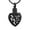 Black, variant on Footprint Cremation Urn Pendant Urn Necklace for Ashes Heart Shape Stainless Steel Mini Urns Jewelry