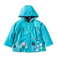 thumbnail image 2 of Dezsed 2022 Fall Winter Girls Raincoat Coat Long Sleeve Hooded Outerwear For Kids 8M-5Y Children Windbreaker Rain Jacket Birthday Gift School Outfit, 2 of 5