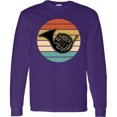 thumbnail image 3 of Inktastic French Horn Retro Music Sunset Long Sleeve T-Shirt, 3 of 5