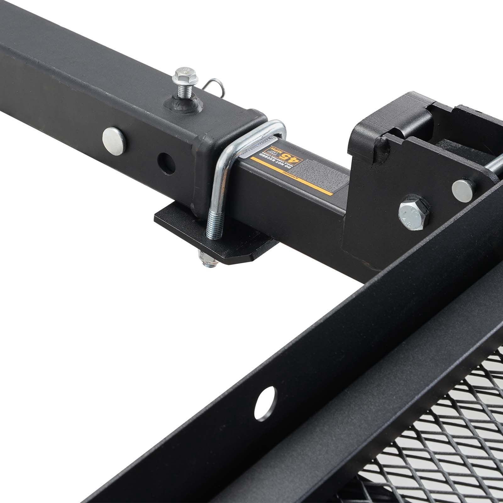 Hitch Mount Wheelchair Carrier 45.3x25.6in Platform, 2in Receiver Heavy Duty Mobility Scooter Rack, Universal for SUV Truck Van Vehicle Transport
