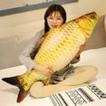 thumbnail image 5 of 30-80cm 3D Simulation Gold Fish Plush Toys Stuffed Soft Animal Carp Plush Pillow Creative Sofa Pillow Cushion Gift, 5 of 9