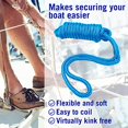 thumbnail image 2 of Dock Lines Boat Ropes for Docking 3/8" Line Braided Mooring Marine Rope 15FT Nylon Rope Boat Dock Lines for Docking Boat Lines Boating Rope Braided 15' Feet with Loop Blue 4 Pack, 2 of 5