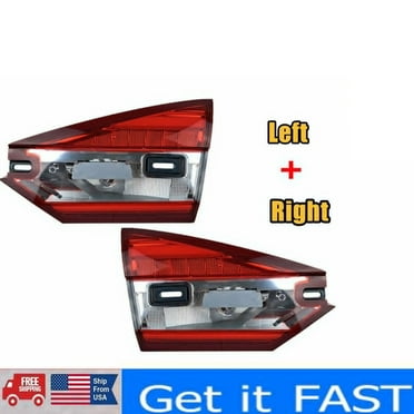 1 Pair Rear Inner TailLight Lamp For 2017-2020 Ford Fusion LED Brake Lamp RH LH US