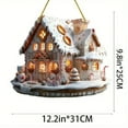 thumbnail image 3 of ToyKingdee Christmas Houses Ornament Tabletop Figurine Gift Modern Cute Creative Christmas Decoration Gingerbread House for Study Desktop, 3 of 6