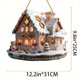thumbnail image 3 of 2D Flat Christmas Snowhouse Pendant Holiday Decoration Pendant Holiday Decoration Pendant, 3 of 6
