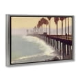 thumbnail image 3 of Stupell Industries Coastal Sunrise At The Pier Gray Floating Frame Canvas Art, 25 x 17, by Noah Bay, 3 of 8