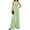 Light green, variant on Summer Sleeveless Women Womens Vest Sets V-neck Vest Blazer & Wide Leg Pants