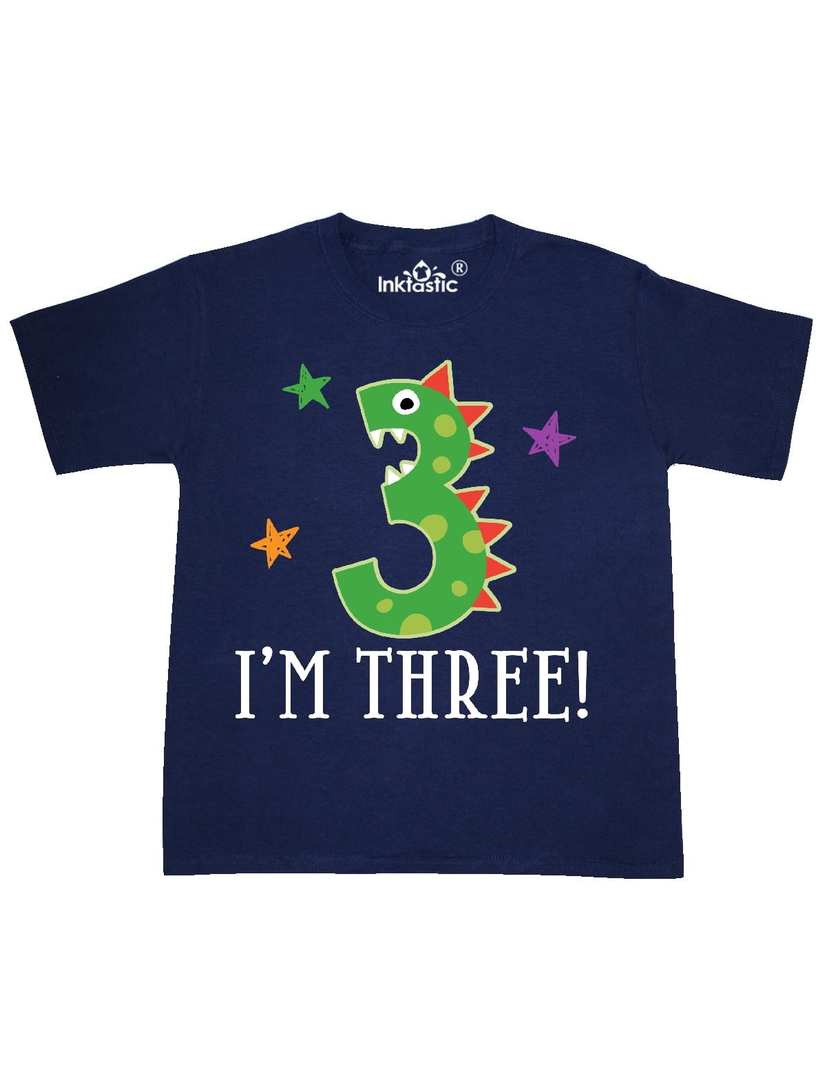 Download 3rd Birthday Dinosaur Party Youth T-Shirt - Walmart.com ...