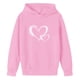 thumbnail image 4 of Sudaderas con capucha para niños y niñas, sudaderas casuales de manga larga, lindas sudaderas de gran tamaño con bolsillo de polar, chaquetas para niñas, 4 of 4