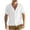White, variant on Dagugfen Casual Tops for Men Button up Short Sleeve V Neck Loose Lightweight Travel Tee Shirts Summer