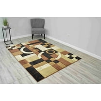 PALACE Modern Stylish Living Room Rug Design 5010 - 7'8"x10'8", Brown