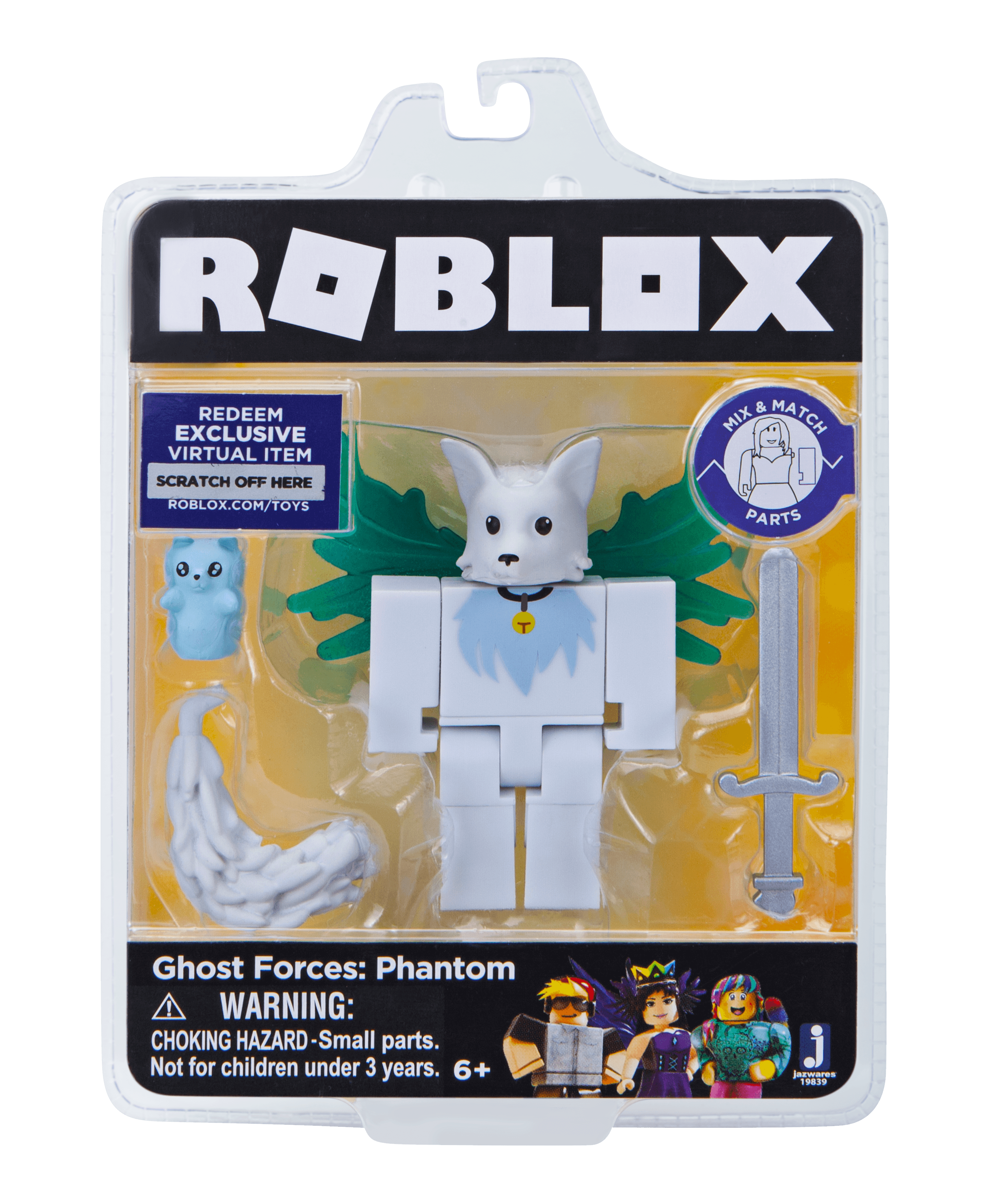 Roblox Action Collection - Phantom Forces: Ghost Figure Pack [Includes  Exclusive Virtual Item] 