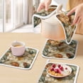 thumbnail image 5 of Floral Pot Holders for Kitchen Heatproof Potholder, 3 Pack Modern Abstract Art Farmhouse Hot Pads Multipurpose Oven Pads Cloth Potholders Trivet for Cooking Baking, 5 of 8