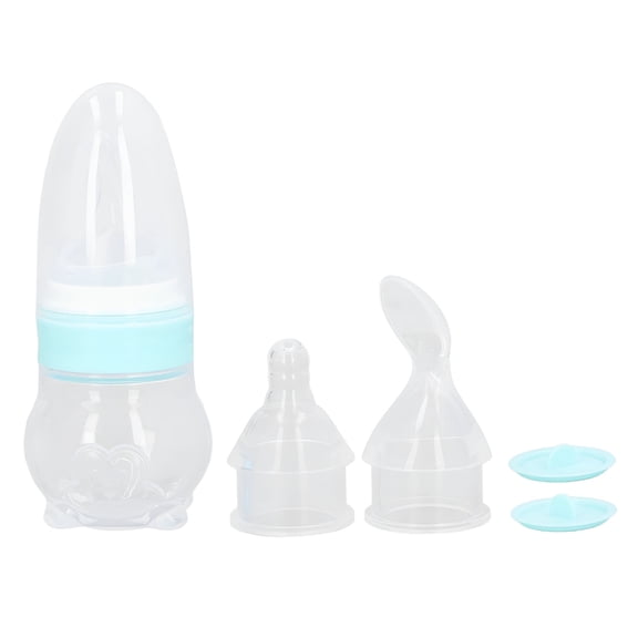 ACDANC Multifunction Baby Bottle Food Feeder Detachable Infant Feeder for Cereal Baby Food Drinking Water with Spoon