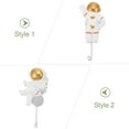 thumbnail image 3 of 2 Pcs Wall-mounted Sticky Hooks Astronaut Shape Hooks Adhesive Hook Coat Hangers, 3 of 7
