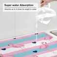 thumbnail image 6 of Kdxio Flamingo1 for Dish Drying Mat,24*18 inch Absorbent Dish Drainer Kitchen Counter,Large Size Dish Drying Pad for Countertops,Draining Racks, 6 of 9