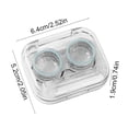 thumbnail image 3 of Rijanmt Contact Lens Case Contact Lenses Removal Tool Kit,Portable Cute Colored Contacts Lens Storage Box With Clear Lid,For Daily Outdoor Travel Use,Waterproof Compact Storage Kit For Travel,Green, 3 of 6