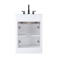 thumbnail image 3 of Elegant Kitchen and Bath Alden 24 inch Single Bathroom Vanity in White, 3 of 13