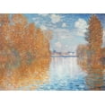 thumbnail image 2 of Monet, Claude 18x14 Gold Ornate Wood Framed with Double Matting Museum Art Print Titled - Autumn Effect at Argenteuil, 1873, 2 of 4