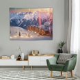 thumbnail image 2 of ONETECH Shrahala Sunrise Tapestry, Winter in France Wall Hanging Large Tapestry Psychedelic Tapestry Decorations Living Room Dorm(40x 30Inches, Brown Dusk), 2 of 7