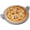 Glazed, variant on Pizza Kitchen Glazed Round Pizza Stone with Handles for Oven and Grill, 13 inch