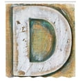 thumbnail image 3 of Ambesonne Letter D Shower Curtain, Rustic Initials Grunge, 69"Wx75"L,, 3 of 3