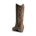 thumbnail image 2 of DREAM PAIRS Women's Mid-Calf White Western Cowboy Boots Classic Embroidered Cowgirl Boots, 2 of 3