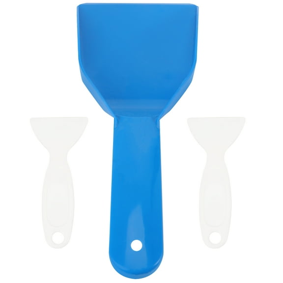Raindrops 3Pcs Blue Deicing Shovel for Fridge Ice Scoop 11.0x5in