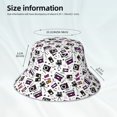 thumbnail image 2 of Kll Music Player Bucket Hat for Women Men Packable Travel Beach Sun Hat Outdoor Rave Accessories Reflective Fisherman Cap, 2 of 6