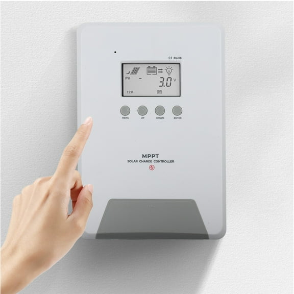 1x Solar Controller 800W (12V) 1600W (24V) 3200W (48V) For-MPPT For-Solar Controller Photovoltaic Charging 60A Home Intelligent