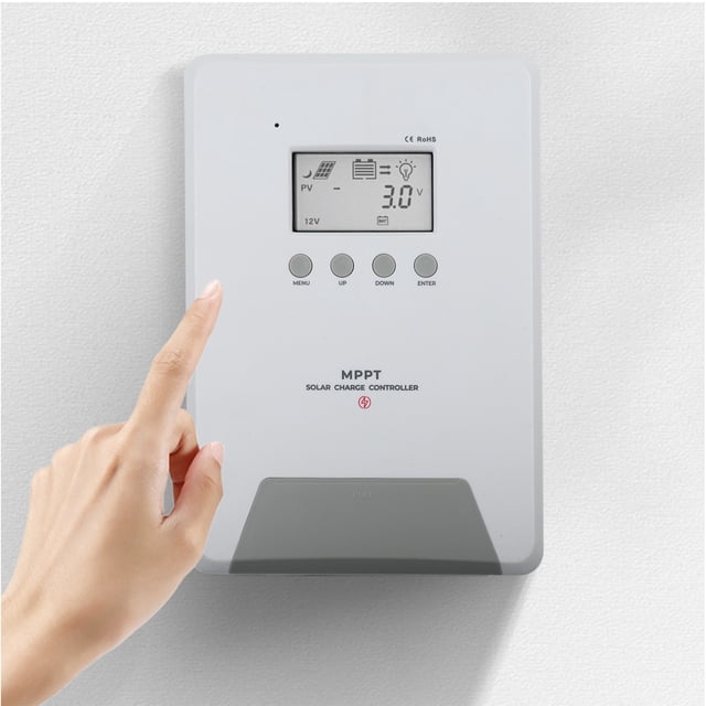 1x Solar Controller 800W (12V) 1600W (24V) 3200W (48V) For-MPPT For-Solar Controller Photovoltaic Charging 60A Home Intelligent