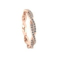 thumbnail image 3 of Natural 2.00Ct Round Cut Diamond Twist Anniversary Wedding Eternity Band Ring 14k Gold GH I1, 3 of 3