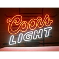 thumbnail image 1 of Desung Brand New Coors Light Neon Sign Lamp Glass Beer Bar Pub Man Cave Sports Store Shop Wall Decor Neon Light 20"x 16" WM48, 1 of 1