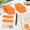 Fluorescent Orange-Fluorescent Color, variant on 800 Sheet Morandi Blue Morandi Color Transparent Sticky Note Set with Dual-Tip Marker