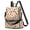 Thanksgiving Maple Leaf Outline Pattern, variant on Thanksgiving Bright Orange Plaid Pattern Fashion Backpack, Casual Daypack with Side Bottle Pockets & Convertible Strap, Water Repellent Polyester Gifts for Women Casual Use