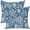 Blue, variant on Blue Jacobean Floral Throw Pillow Covers 18x18 Inch Vintage Cottage Outdoor Farmhouse Decorations Decorative Throw Pillows Cases Set of 2 for Home Bed Living Room Couch Decor