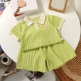 thumbnail image 2 of mgoYE Toddler Girl Clothes 6 12 18 24 Months 2T 3T 4T 5T 6T Toddler Girls Summer Outfits Short Sleeve T-Shirts Shorts Clothing Set Size 5-6 Years, 2 of 4