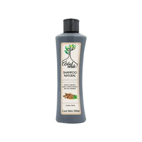 Shampoo Árbol Verde anticaspa canela y menta 500 ml