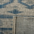 thumbnail image 5 of SAFAVIEH Courtyard April Southwestern Indoor/Outdoor Area Rug, 6'7" x 6'7" Square, Grey/Navy, 5 of 8