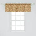 thumbnail image 2 of Ambesonne Floral Window Valance, Burgeoning Flowers Garden, 54" X 18", Beige Multicolor, 2 of 3