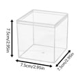 thumbnail image 2 of Clear Plastic Square Showcase for Collectibles, Transparent Acrylic Specimen Box, Small Gift Packaging, Desktop Storage Container for Tiny Parts and Jewelry Beads, 2 of 5