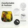 thumbnail image 6 of Lsque Cactus Flowers Printed Women's Running Shorts with Liner Pockets,Elastic Quick Dry Workout Athletic Gym Yoga Shorts,Womens High Waist Shorts-Large, 6 of 9