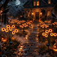 thumbnail image 7 of LOMYOLO Halloween Solar Eyeball Lights Outdoor, 2 Pack 12 LED Scary Swaying Eye Landscape Path Lights Waterproof Solar Garden Lights for Yard Lawn Walkway Patio Halloween Decorations Party Decor, 7 of 7