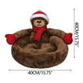 thumbnail image 3 of LSLJS Christmas Bed, Christmas Bed, Non-slip Soft Plush Bed, Comfortable Christmas Bed, Santa Claus Bed, Small and Medium Winter Bed, Small Bed, 3 of 9