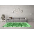 thumbnail image 3 of Ahgly Company Indoor Rectangle Abstract Emerald Green Modern Area Rugs, 5' x 8', 3 of 4