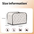 thumbnail image 5 of Sikiie Dachshund Dog Puppy Toaster Covers 2 Slice Dustproof Toaster Cover Bread Machine Cover, Dustproof Cover - 11.4" x 7.5" x 7.9", 5 of 7